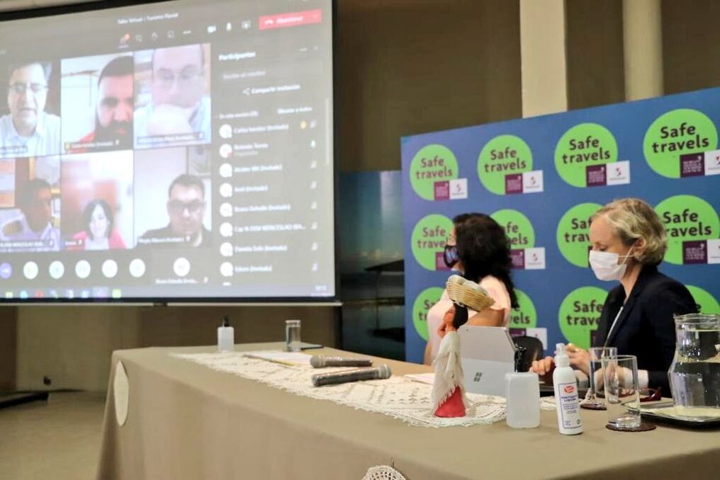 La conferencia virtual fue desarrollada en Turista Róga por parte de la ministra Sofia Montiel de Afara. Foto: Gentileza.