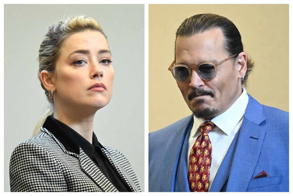 El jurado que atiende el pleito por difamación entre Johnny Depp y Amber Heard, que se desarrolla en Fairfax, cerca de Washington DC, se retiró a deliberar tras la presentación de los alegatos finales. Foto: AFP
