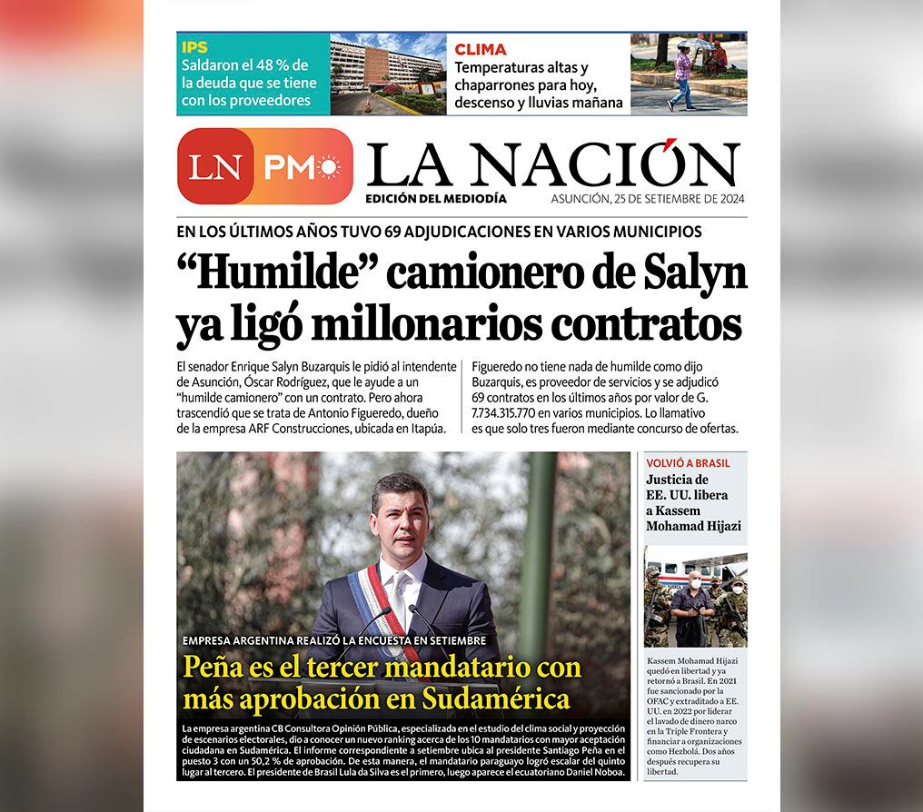 LN PM: edición del 25 de setiembre