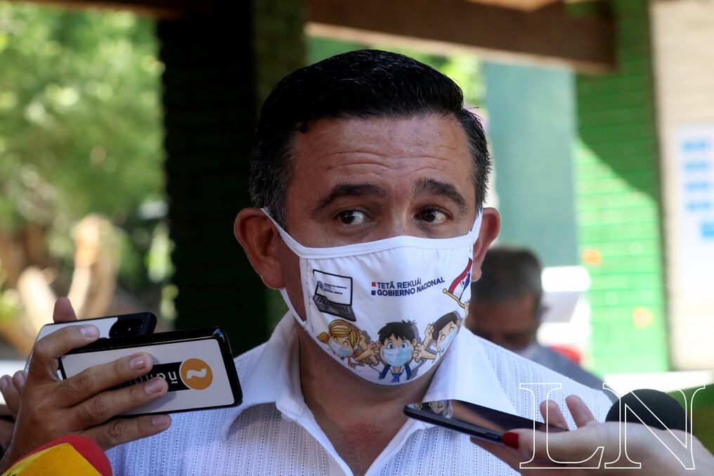 El ministro de Educación es muy cuestionado por los diferentes de gremios docentes del país. Foto: Pánfilo Leguizamón