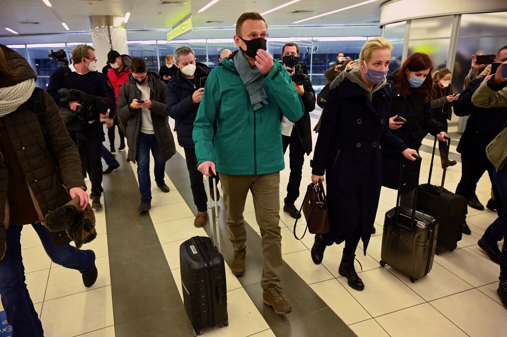 Los servicios penitenciarios rusos (FSIN) buscaban desde finales de diciembre al carismático activista anticorrupción y enemigo jurado del Kremlin. Foto: AFP.