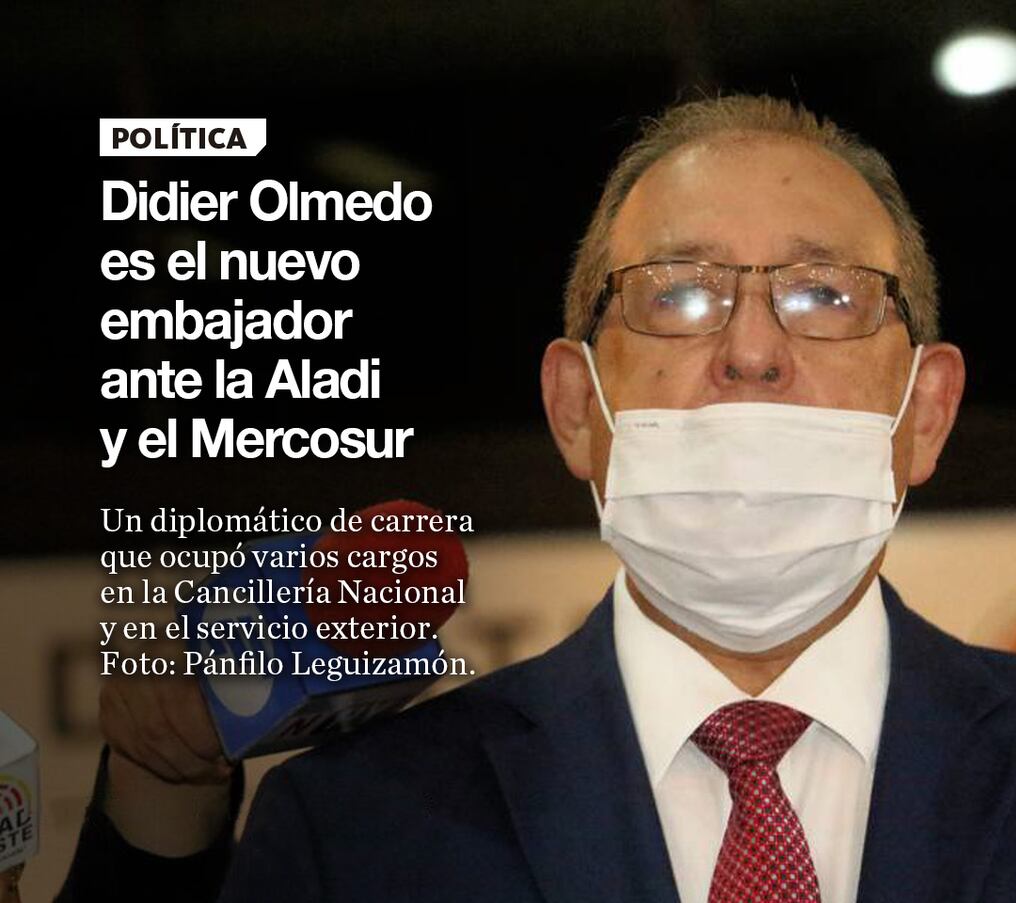Didier Olmedo es el nuevo embajador ante la Aladi y el Mercosur