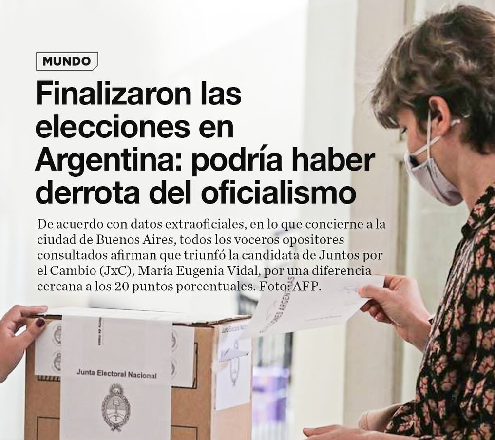 Finalizaron las elecciones en Argentina: podría haber derrota del oficialismo 