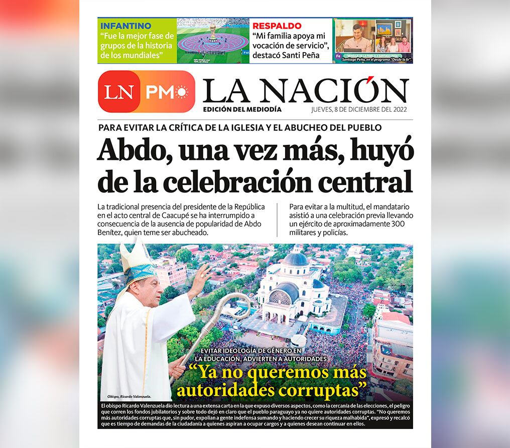 LN PM: edición mediodía del 8 de diciembre