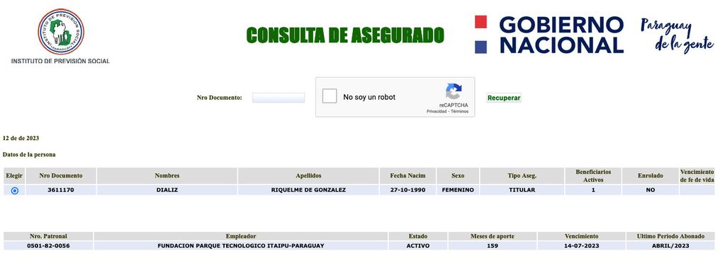 Tal es el caso de Dializ Riquelme de González, funcionaria del Parque Tecnológico de Itaipú (PTI), quien concursa por el puesto de gestora de proyectos. Foto: Gentileza 