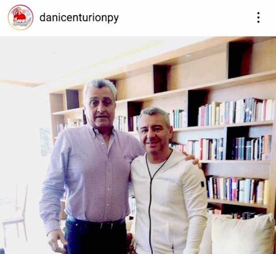 Juan Ernesto Villamayor y Daniel Centurión en plena campaña.