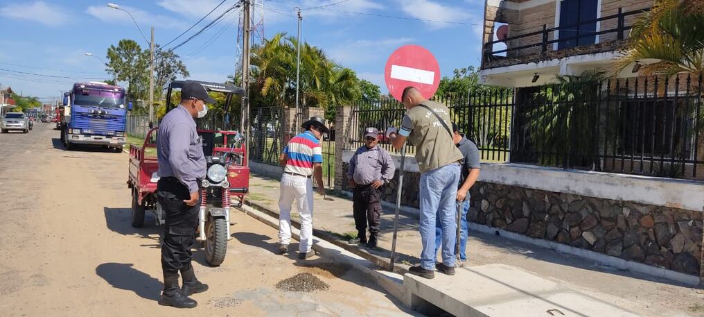 Durante el mes de diciembre la municipalidad de Pilar, realizó trabajo de limpieza y señalización del tránsito para recibir a los visitantes. Foto: Gentileza.