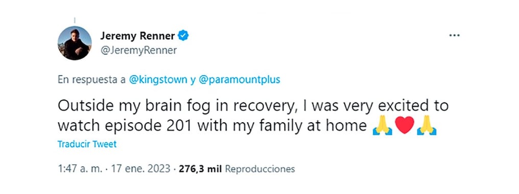 Aún se desconoce cómo continuará la carrera de Jeremy tras el accidente. Foto: Twitter.