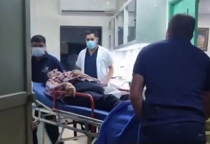 Una mujer de 73 años fue derivada en el Hospital Distrital de Santa Rosa del Aguaray por lesiones de mordeduras en el pie. Foto: Captura de video.