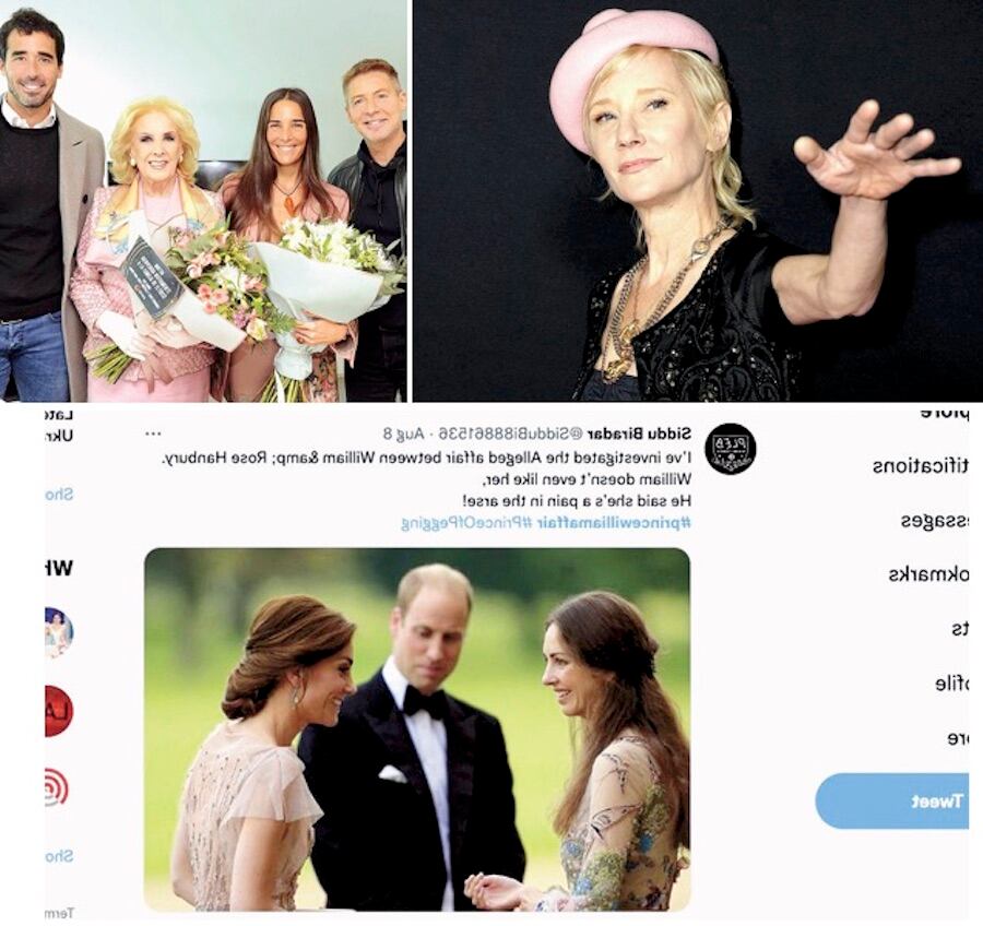El regreso de Mirtha, Heche y su tragedia e ¿infidelidad de William?