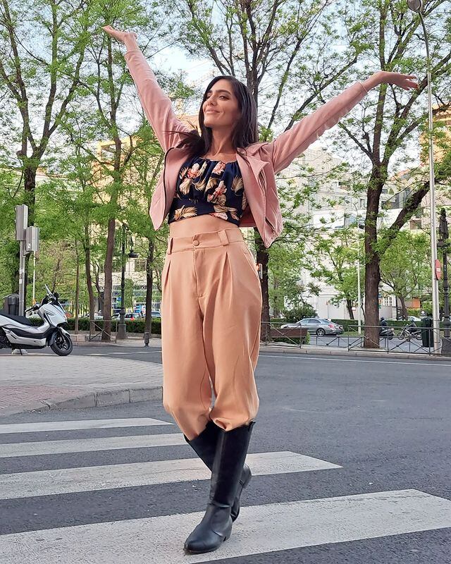 Lu Sapena está en Madrid para los Premios Platino. Foto: Instagram.