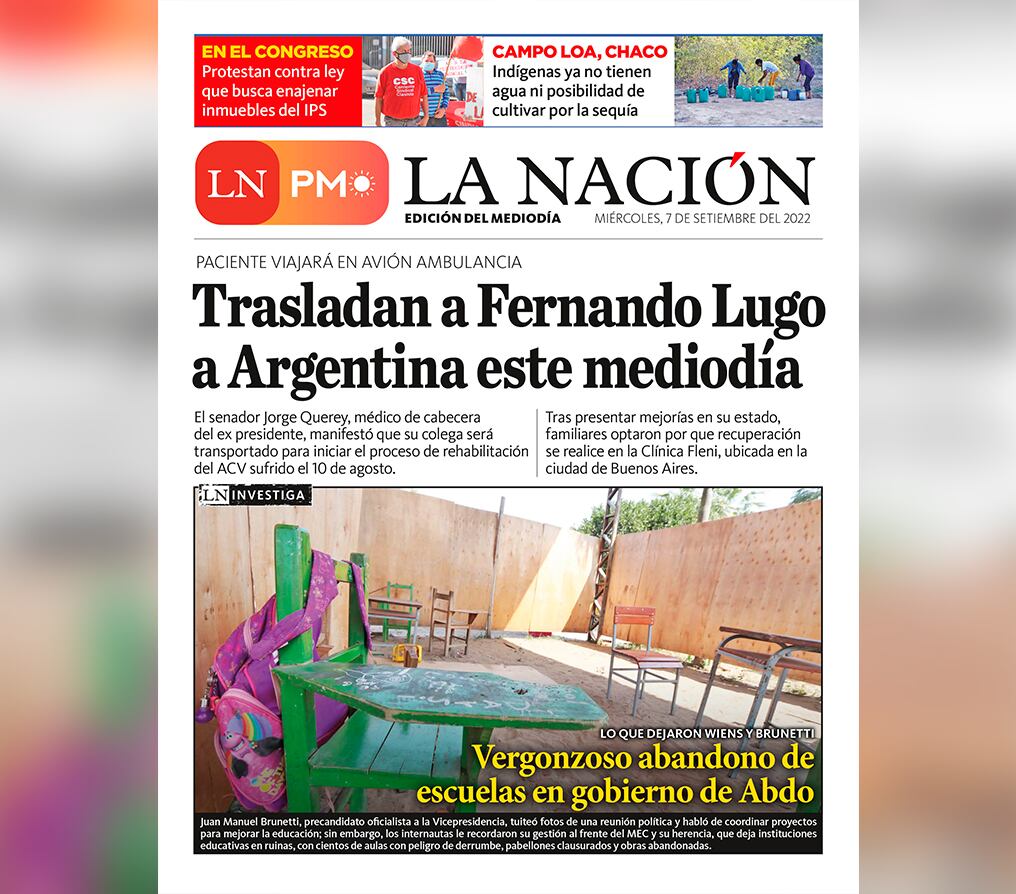 LN PM: edición mediodía del 7 de septiembre 