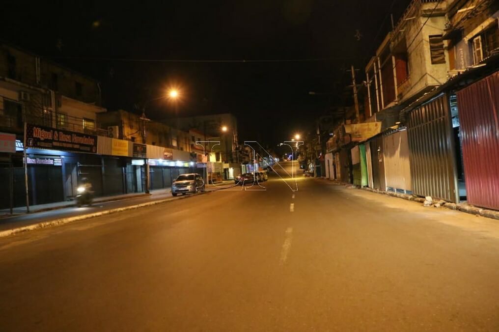 La zona del Mercado 4 de Asunción también estuvo sin movimiento. Foto: Cristóbal Núñez.