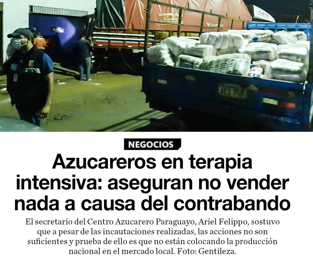 Azucareros en terapia intensiva: aseguran no vender nada a causa del contrabando
