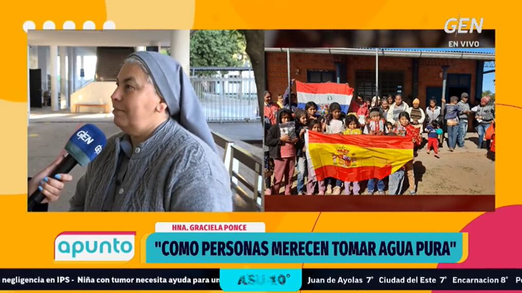 Denuncian ausencia del Estado en el Chaco, por lo que indígenas acudieron a la Agencia Española para pedir agua. Foto: Captura de pantalla.