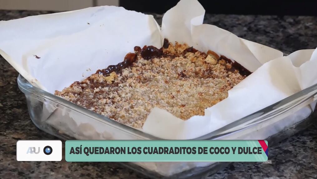 Cocinamos cuadraditos de coco y dulce con Gia Alfieri