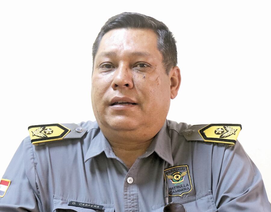 Osvaldo Cabrera, director nacional de la Patrulla Caminera.