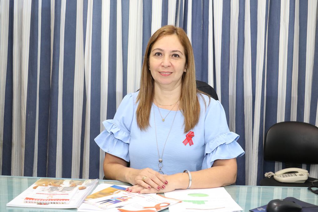 La doctora Tania Samudio, directora del Pronasida.