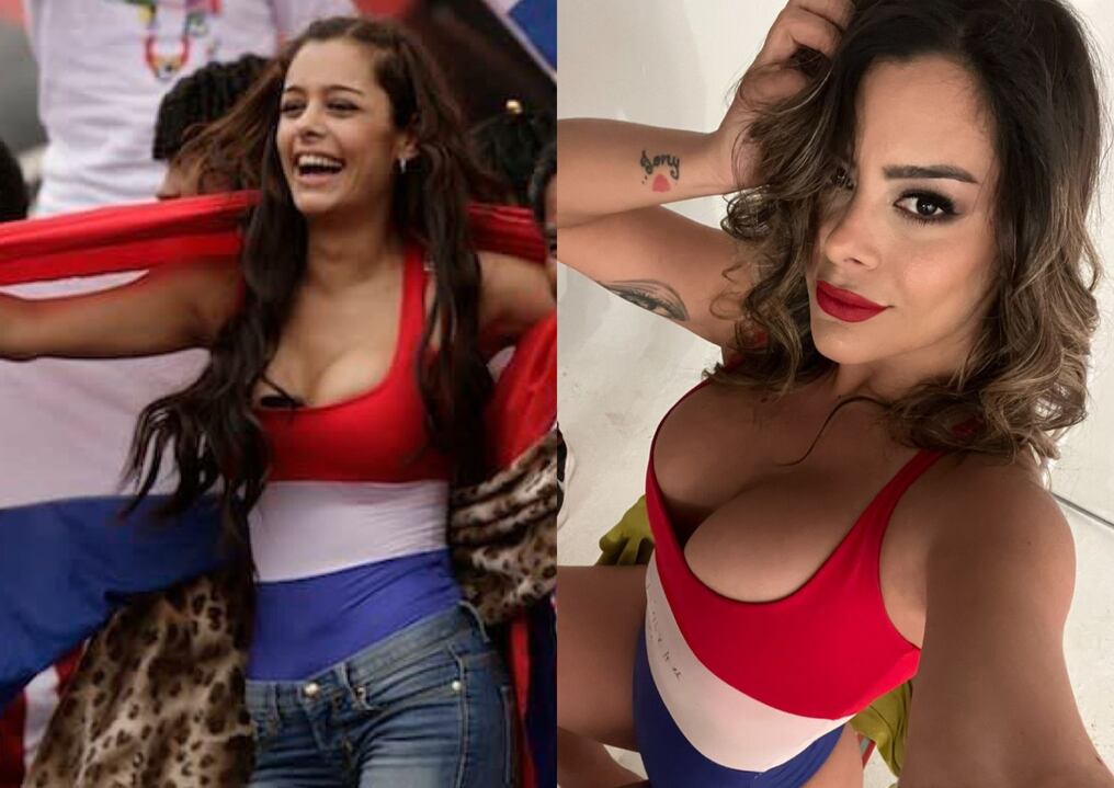 Larissa Riquelme, apodada desde el 2010 como la "novia del mundial". Foto: Gentileza.