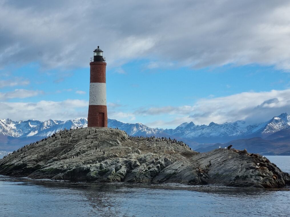 El falso faro del fin del mundo que atrae al turismo en las cercanías de Ushuaia.