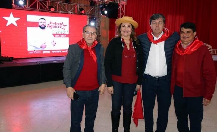 La presidenta del Indert, Gail González Yaluff, y otras autoridades de la entidad activan en política violentando la ley del estatuto agrario, según denuncia el vocero de Sintra. Foto: Gentileza.