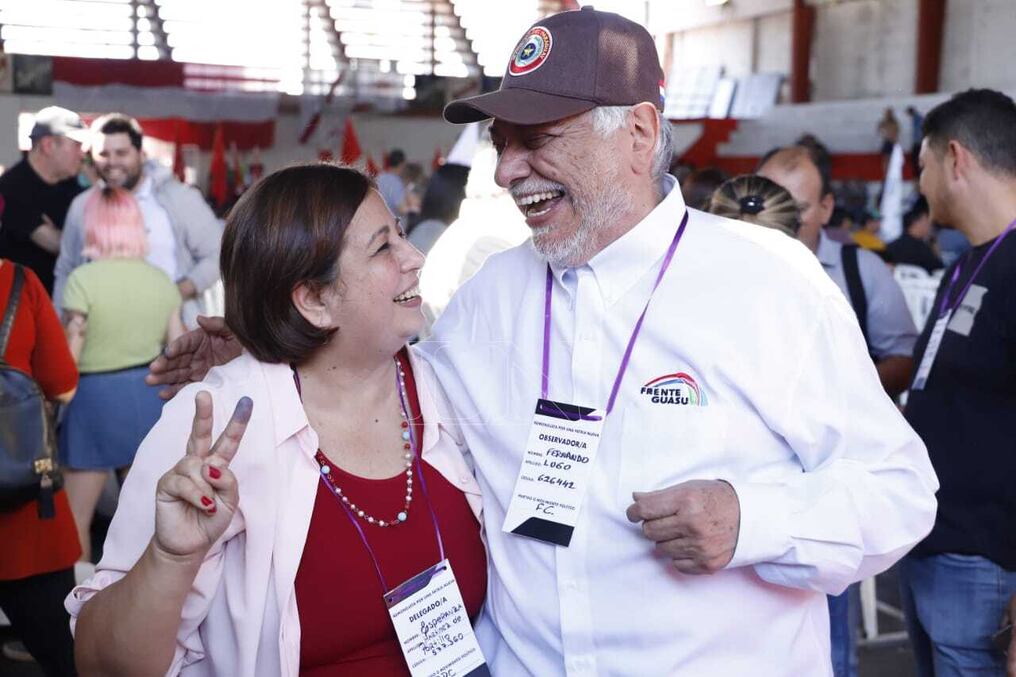 La elección, que se desarrolló entre los 252 delegados habilitados para votar, dio como ganadora a la senadora del Frente Guasu, Esperanza Martínez. Foto: Christian Meza