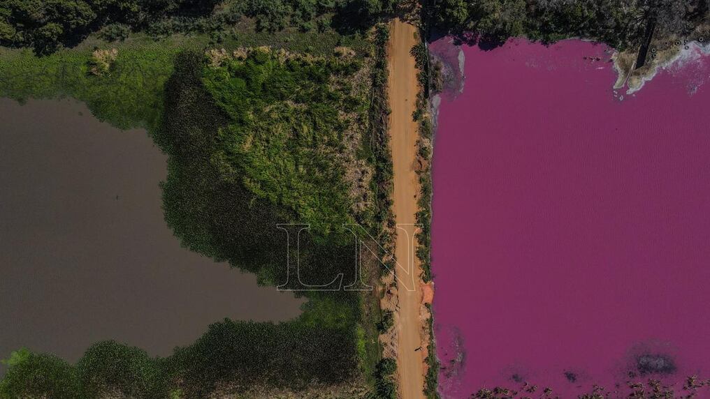 Según informaron desde la cartera ambiental, esta sería la tercera intervención que se realiza a la firma que arroja sus efluentes directo al cauce hídrico. Foto: Carlos Juri.