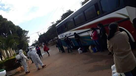 La persona salió de la Terminal de Ómnibus con destino a Roque González. Foto: Gentileza.