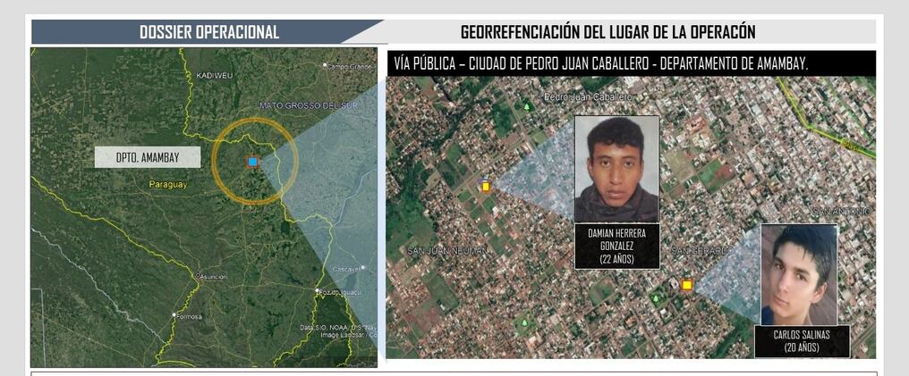 Los hoy detenidos fueron identificados como Damián Herrera González, de 22 años, y Carlos Salinas, de 20 años. Foto: Gentileza.