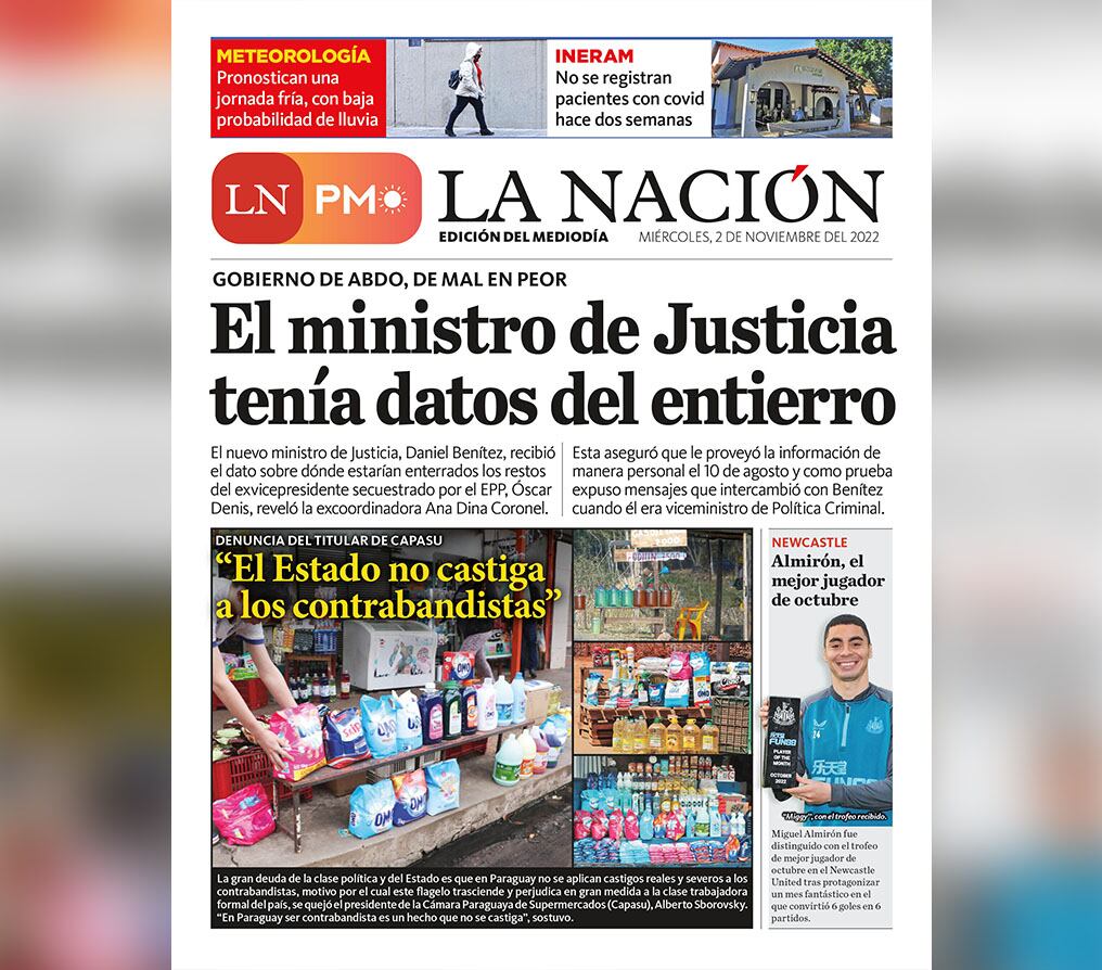 LN PM: edición mediodía del 2 de noviembre 