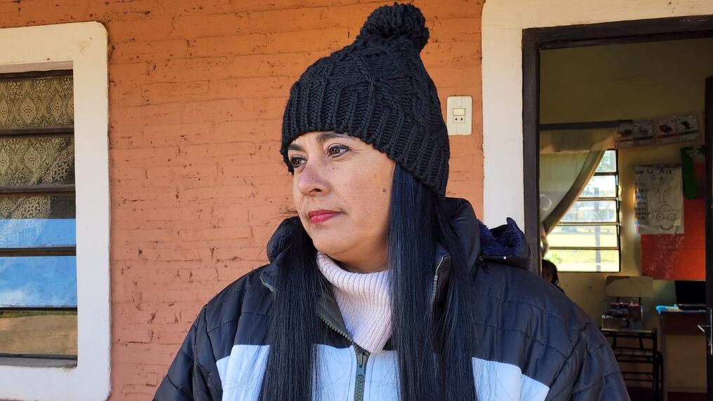 La docente Delia Cabrera, de Concepción, denunció la inseguridad reinante en la zona y la inoperancia de los agentes de la Policía Nacional. Foto: Ángel Flecha.
