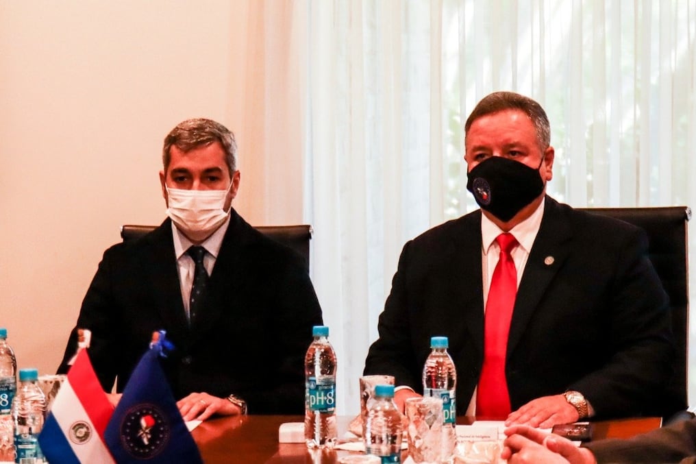 Esteban Aquino expuso asuntos vinculados a amenazas globales, así como temas sensibles de interés nacional y regional. Foto: Gentileza