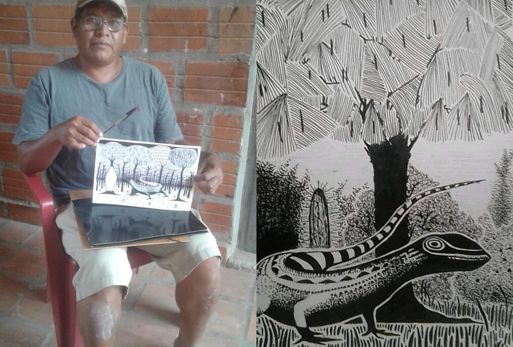 Esta profesión también representa su única fuente de ingresos, espera que a través de esta nota la gente pueda conocer su trabajo y contactarlo en caso de querer contar con sus obras. Foto: Gentileza.