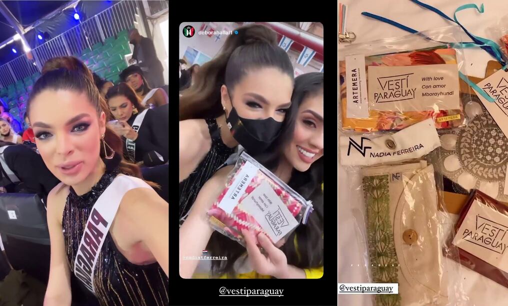 Las emociones se intensificaron este jueves para la representante paraguaya al acudir al ensayo para la preliminar de mañana de cara a la gala del domingo. Foto: Instagram.