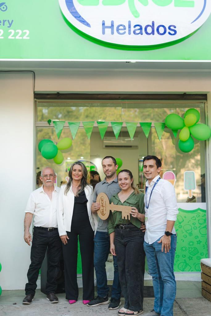 Una nueva sucursal de Helados Glace fue habilitada en la avenida Santísimo Sacramento y profesor Mario Mariotti, del barrio Bella Vista. Foto: Gentileza.