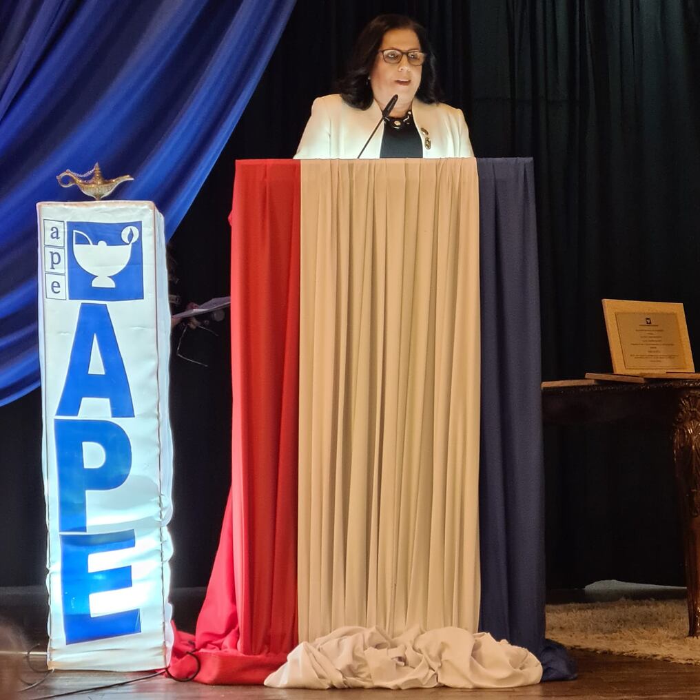 Mirna Gallardo, presidenta de la Asociación Paraguaya de Enfermería (APE). Foto: Gentileza.