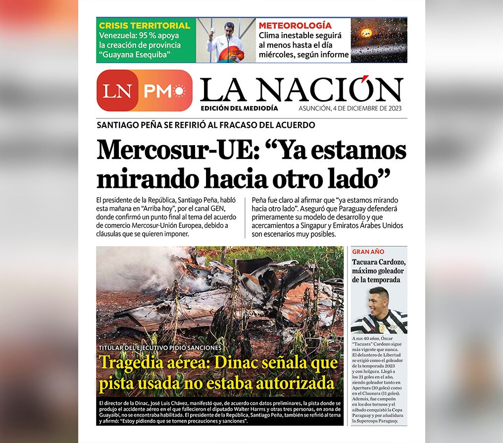 LN PM: edición mediodía del 4 de diciembre