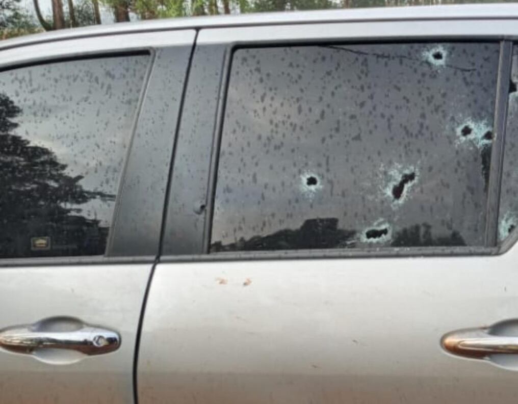 El atentado contra el candidato a intendente de Hernandarias, Nelson Cano, ocurrió a tempranas horas de ayer miércoles y el Ministerio Público se encuentra investigando el caso. Foto: Gentileza.