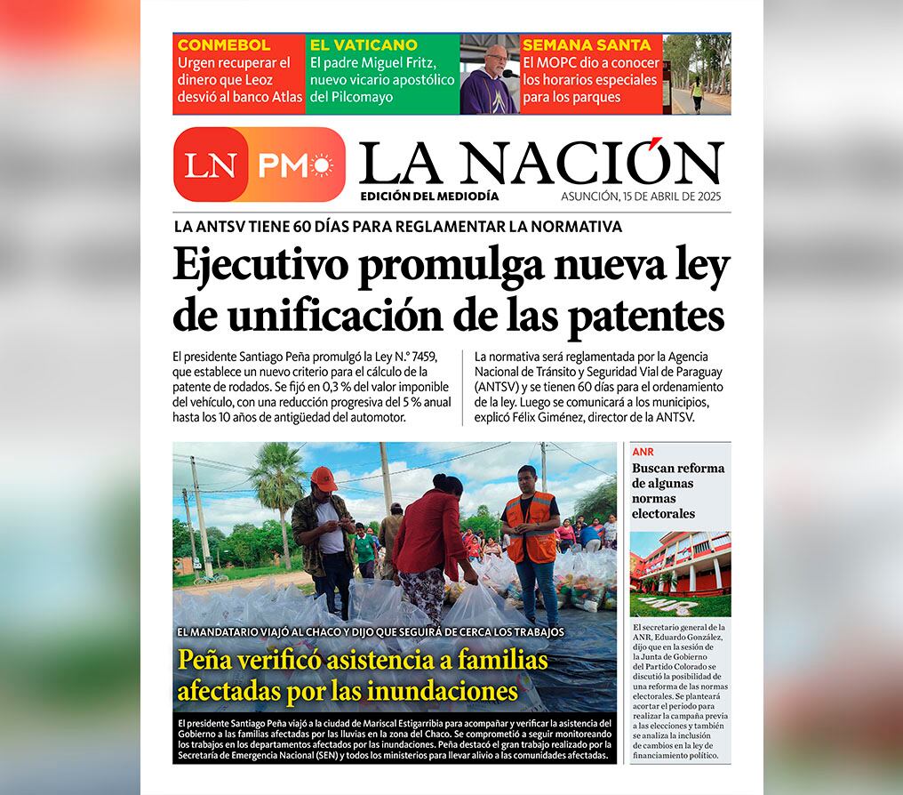 LN PM: edición del 15 de abril