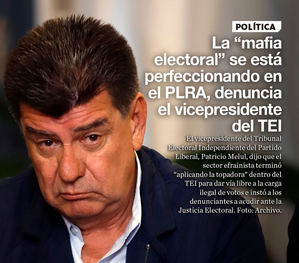 La “mafia electoral” se está perfeccionando en el PLRA, denuncia el vicepresidente del TEI