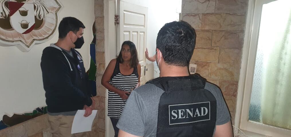 Todos los detenidos estarían vinculados a la carga récord de 36 toneladas de marihuana que fue incautada por la Fuerza de Tarea Conjunta y la Senad en Concepción. Foto: Gentileza.