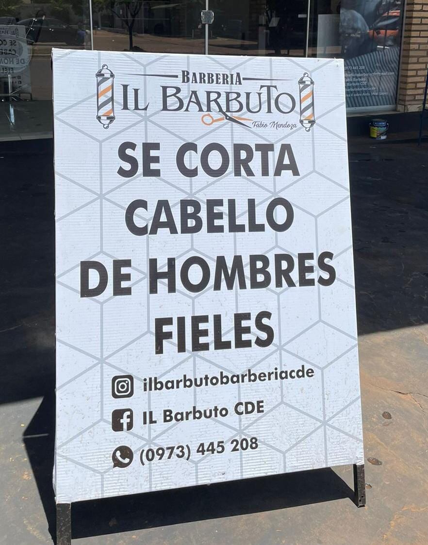 El cartel que se volvió viral en las redes sociales. Foto: Gentileza. 