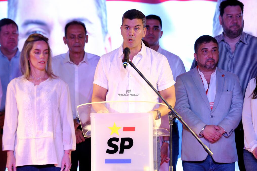 Santiago Peña, presidente electo el pasado 30 de abril, habló también sobre las relaciones diplomáticas con Venezuela y Taiwán. Foto: Christian Meza.