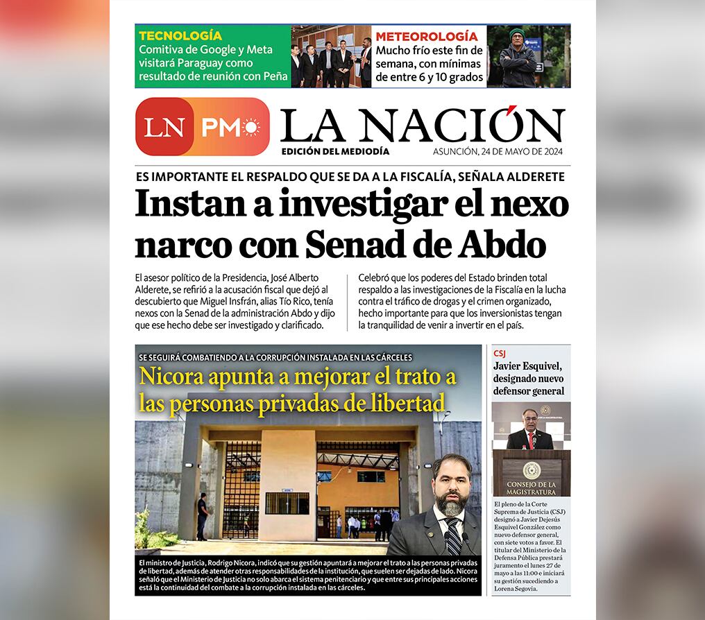 LN PM: edición del 24 de mayo