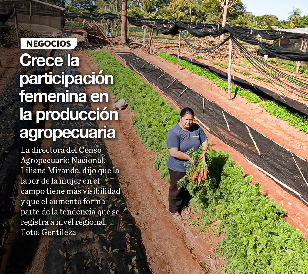 Crece la participación femenina en la producción agropecuaria
