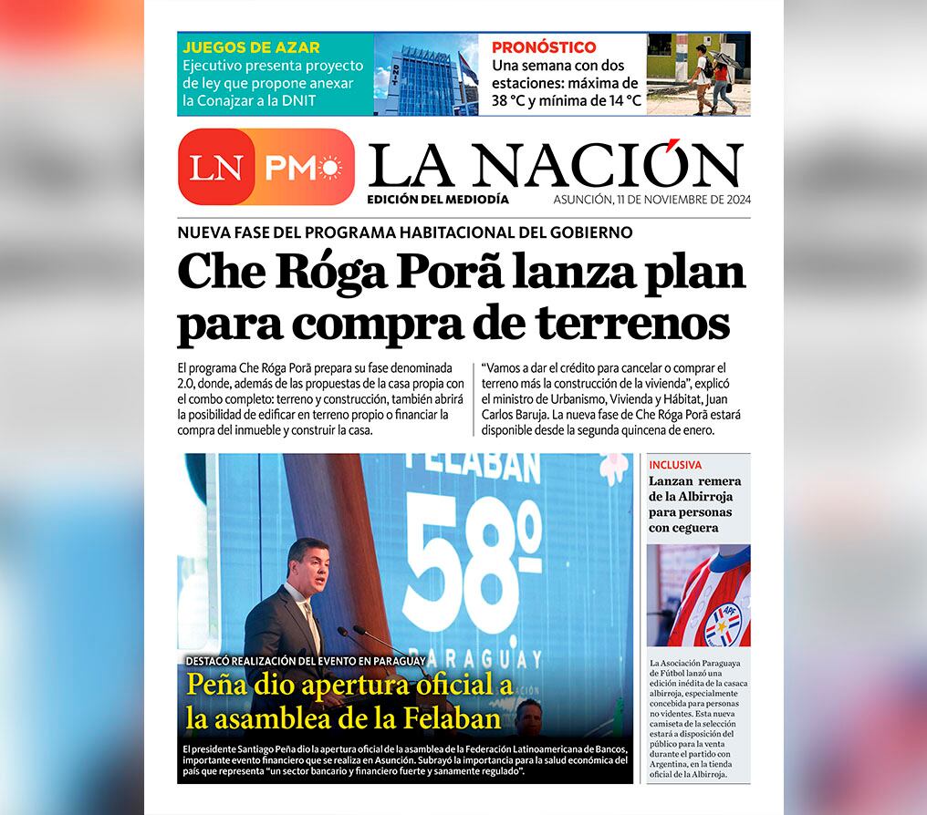 LN PM: edición del 11 de noviembre