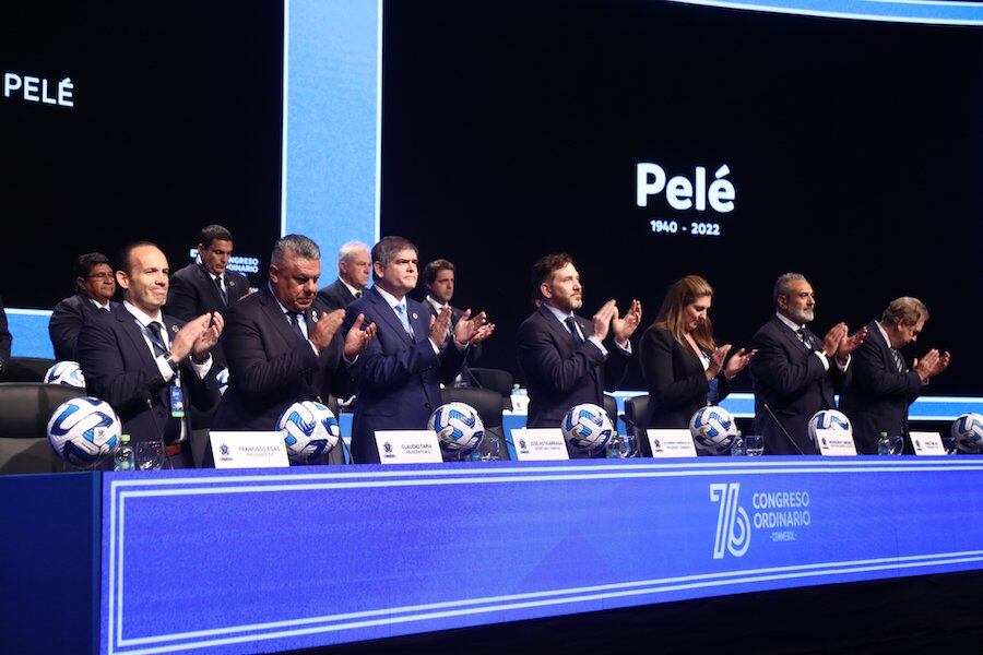 El pleno del congreso aprobó ayer la Memoria y el Balance de la Conmebol.FOTO:@CONMEBOL
