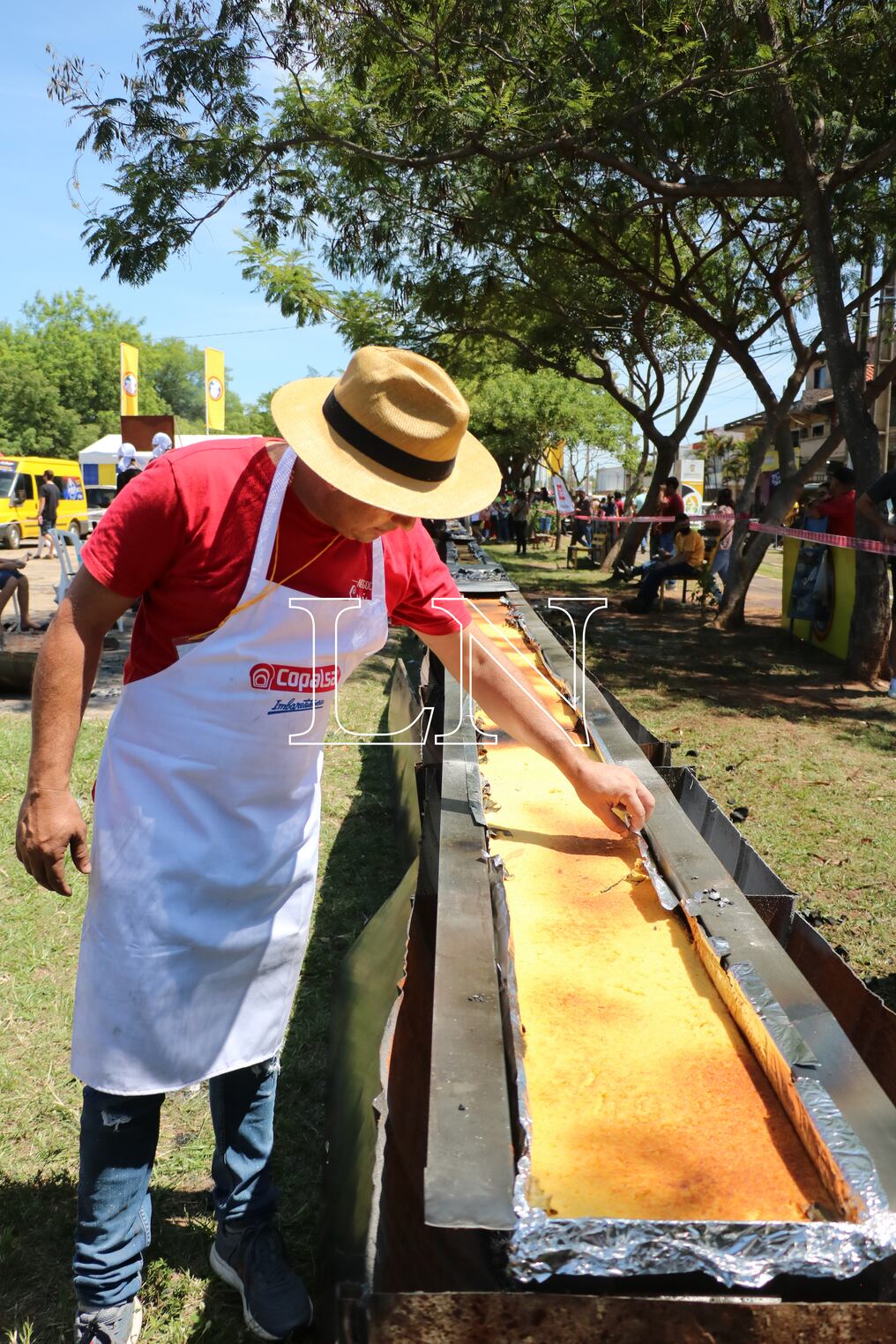 La gira nacional de la sopa paraguaya más larga del mundo también se llevará a cabo en la cima del cerro. Foto: Nadia Monges.
