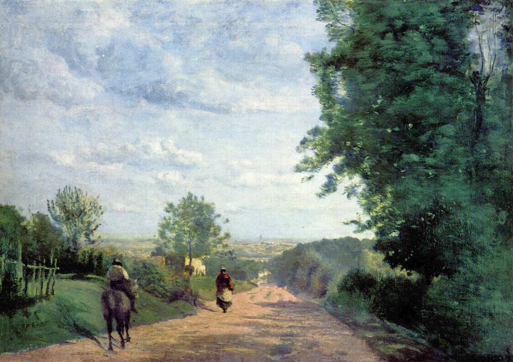 Foto: La obra "Le Chemin de Sevres", de Camille Corto, robado en 1998.