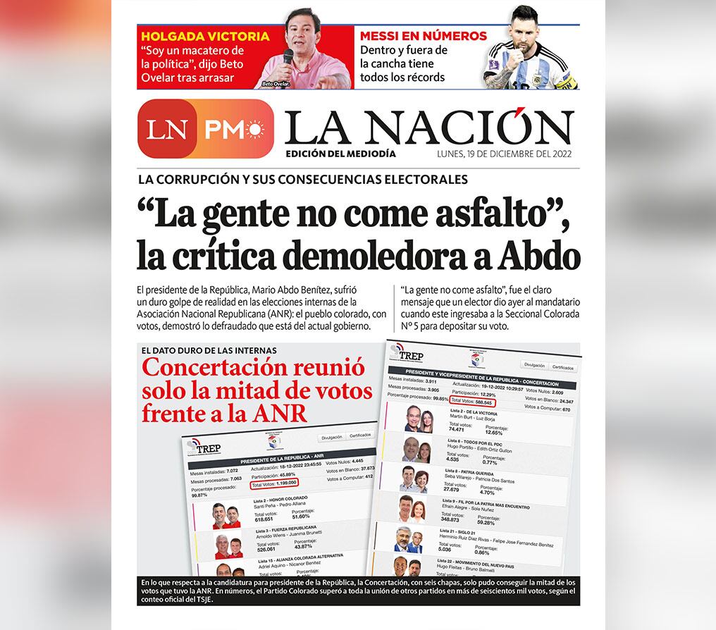 LN PM: edición mediodía del 19 de diciembre 